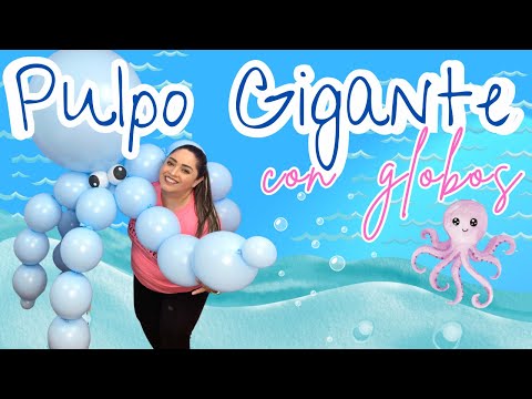 Cómo hacer un Pulpo 🐙 Gigante de Globos 🎈 / Giant Balloon Octopus!