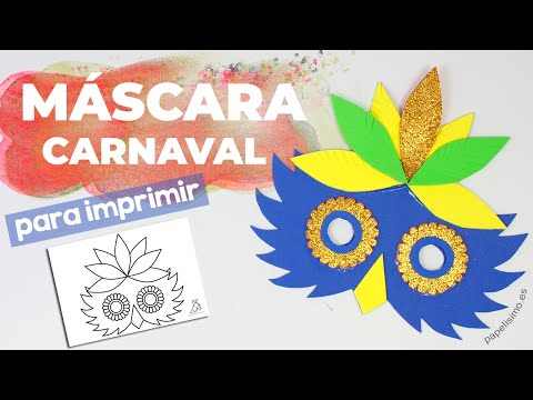 Cómo hacer máscaras de carnaval paso a paso