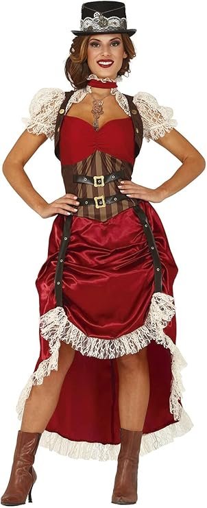 Disfraz Steampunk Mujer Vestido Retro y Victoriano